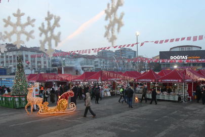 Ankara Keçiören’de kadın emeği yeni yıl pazarına yoğun ilgi