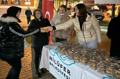 Bursa Nilüfer’de Berat Kandili bereketi
